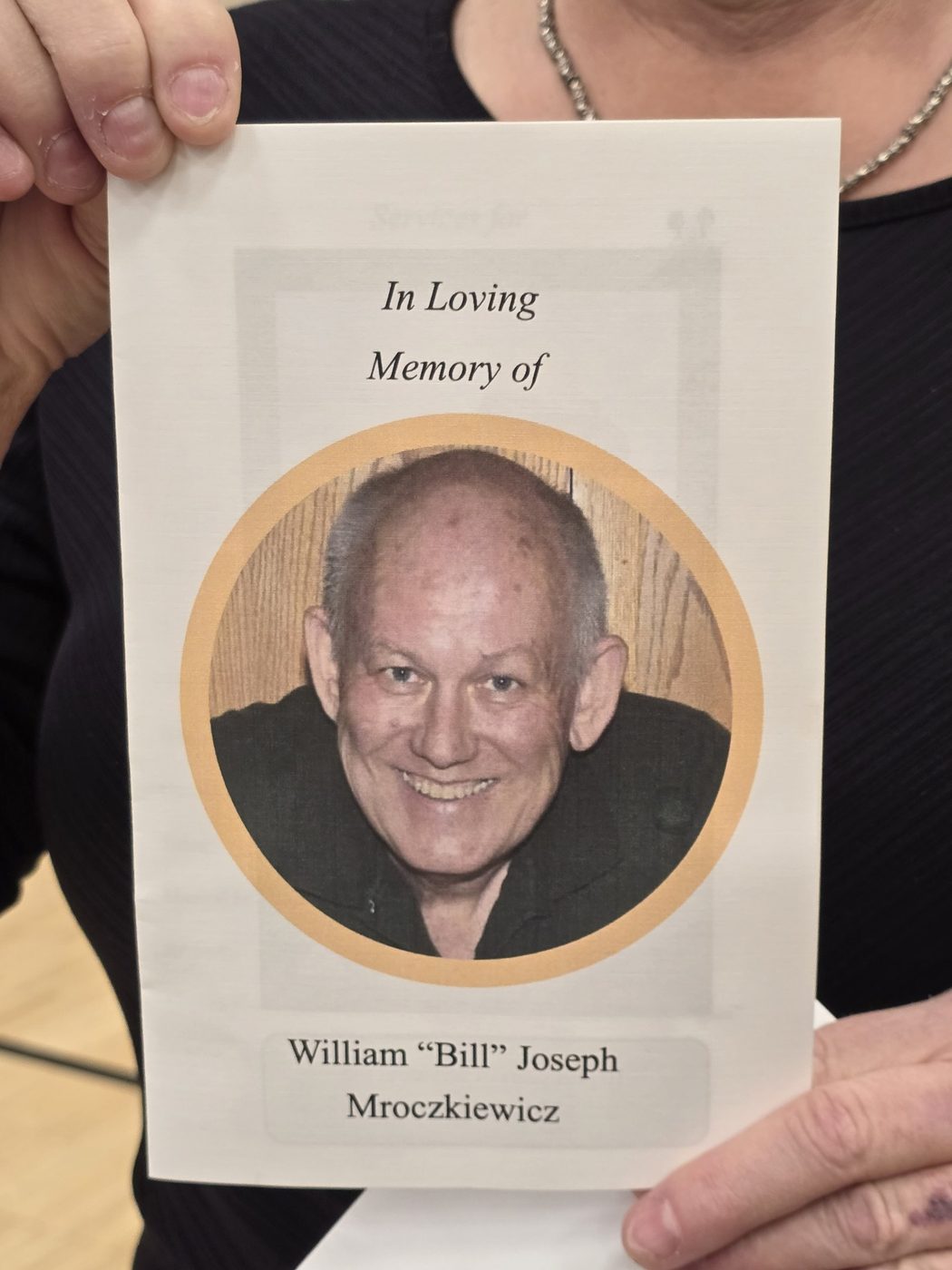 Memorial program for William Brother Bill Mroczkiewicz