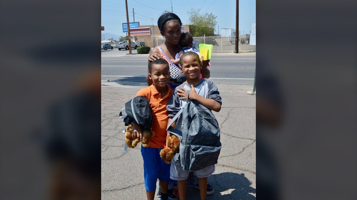 Backpack outreach supplies for students and families